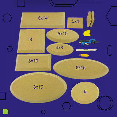 Round - 9.5 (4 Pack) — GR Pottery Forms